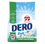 Detergent automat Dero Iris alb si flori de romanita, 3 kg, 40 spalari