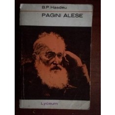 Pagini alese-B. P. Hasdeu