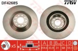 Disc frana AUDI A6 Avant (4F5, C6) (2005 - 2011) TRW DF4268S