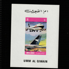 Umm al Qiwain 1972- Avion BOAC,Colita nedatelata,MNH.Mi.607 BEB