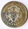 TOGO REPUBLICA TOGOLEZA 1000 FRANCI 1999 MARTIN LUTHER ARGINT PROOF (CITITI DESCRIEREA), Africa