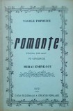Vasile Popovici - Romante pentru cor mixt pe versuri de Mihai Eminescu (Iasi, 1967, autograf) partitura muzica poezii poeme poetul national romanilor