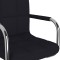 Scaun de bar, negru, material textil - 6