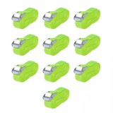 Cumpara ieftin Curele 10 buc, 0,25 tone, 5 m x 25 mm, verde fluorescent, vidaXL
