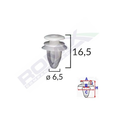 CLIPS CAPAC OGLINDA PENTRU OPEL SET 10 BUC 62268 foto