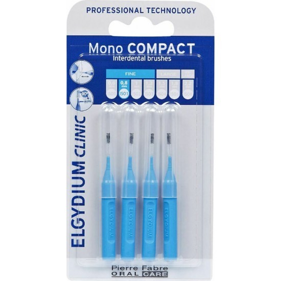 Elgydium Clinic Mono Compact 0.4 mm 4 periuțe