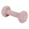 Gantera Fitness Liveup, 2 kg, Culoare Roz Pudră, Material Neopren și Fier