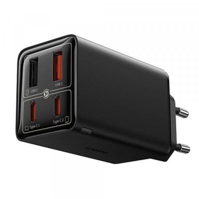 Incarcator Retea USB-C Baseus GaN 6 Pro, 65W, 3.25A, 2 x USB-A - 2 x USB-C, Negru P10162701113-00 foto