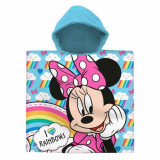 Prosop de plaja tip poncho Minnie Mouse 60x120 cm