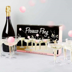 Joc de baut Prosecco Pong, 15 piese, transparent foto