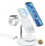 Incarcator Retea Wireless Forever MACS-100 5in1 20W 3A 1 x USB-A Alb