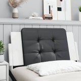 Pernă pentru tăblie pat, negru și alb, 100cm, piele artificială