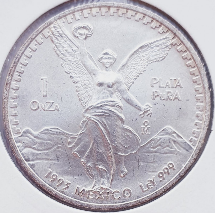 7 Mexic 1 Onza 1993 &quot;Libertad&quot; (Silver Bullion Coinage) km 494 argint