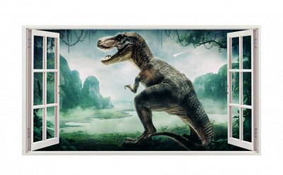 Sticker decorativ cu Dinozauri, 85 cm, 4283ST foto