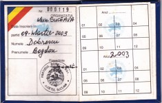 AMS @ - CARNET DE MEMBRU ANUL 2003, PARTIDUL ROMANIA MARE