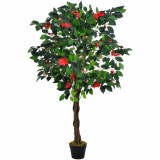 Plantă Artificială Camelie Cu Ghiveci Verde 125 cm 280188, General