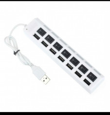 Hub usb 2.0 cu 7 porturi foto