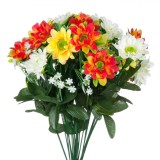 Buchet Flori Artificiale, Multicolor, 46cm, Oem