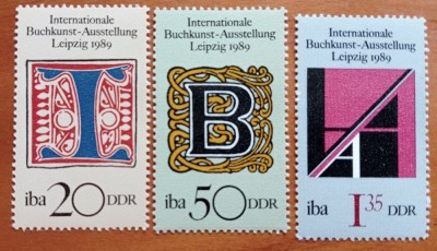 GERMANIA-DDR-ULTIMELE EMISI!!!!-1989-&amp;#039;&amp;#039;EXPO de CARTE&amp;#039;&amp;#039;-SET DE 3V.-MNH-Nestampilate foto