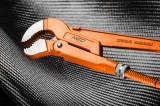 Cheie pentru tevi tip S NEO TOOLS, 650 mm, 3 inch, falci la 45&deg;, CrV