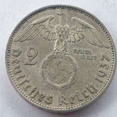 Germania Nazista 2 reichsmark 1937 A argint