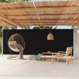 VidaXL Copertină laterală retractabilă de terasă, negru, 200x600 cm