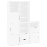 Cumpara ieftin Dulapuri laterale 5 buc ODDA alb 40x24x79 cm lemn masiv de pin