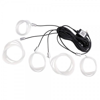 Lumini auto decorative RGB cu Bluetooth foto