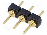 Conector şir pini tată 3 PIN 2,54mm aurit THT SAMTEC