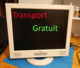 Monitor LCD Fujitsu 15 inch perfect functional, VGA in, Boxe, Colectie Vintage