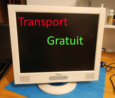 Monitor LCD Fujitsu 15 inch perfect functional, VGA in, Boxe, Colectie Vintage foto
