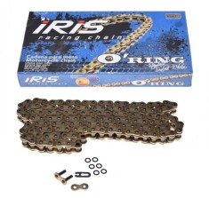 Lant transmisie Iris, cu o-ring, pas 520, zale 122L, culoare auriu Cod Produs: MX_NEW IR520OR122GB