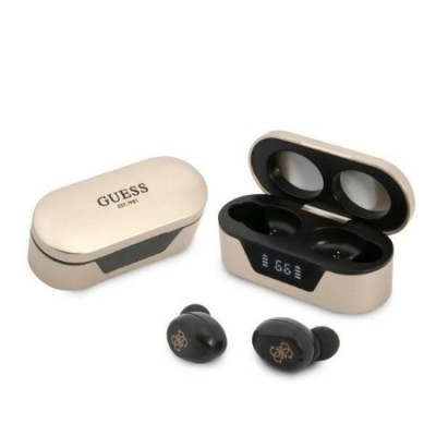 Casti In-ear, Bluetooth 5.0, TWS, IPX4 - Guess (GUTWST31ED) - Gold foto