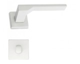 M&acirc;ner Ușă Interior Alb Mat cu Rozetă WC M1019 Aliaj AlZn Slim 50x50mm Italia