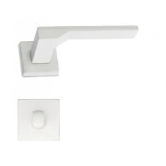 M&acirc;ner pentru uși de interior - M1019 - alb mat cu rozetă WC
