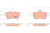 TRW GDB1621 COTEC set placute frana,frana disc