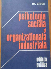 Psihologie Sociala Si Organizationala Industriala - M. Zlate ,287790 foto