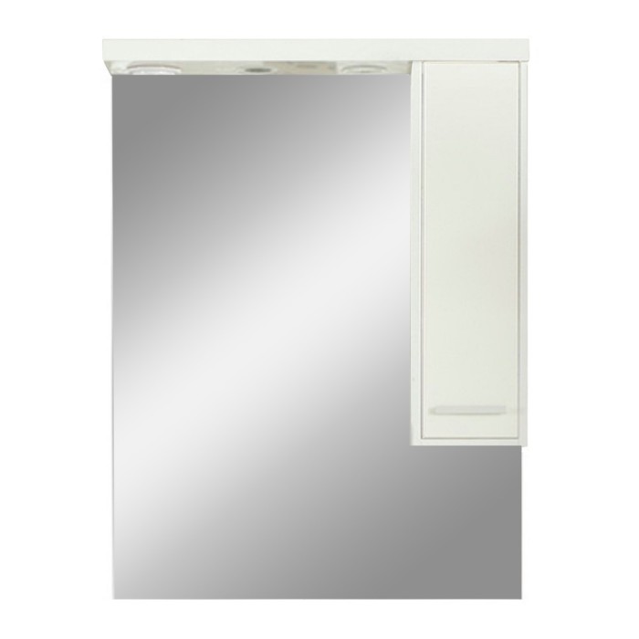 Dulap suspendat Nerva 75 cm cu oglindă, alb