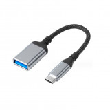 Cablu adaptor QZH018, OTG, USB, Tip C, 20cm