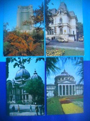 HOPCT LOT 1963 BUCURESTI -4 CARTI POSTALE-NECIRCULATE foto