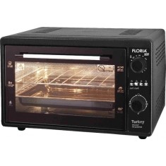 Cuptor electric negru, capacitate 40L, putere 1500W, gratar si tava inclusa