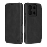 Husa tip carte pentru xiaomi redmi note 13 pro / poco x6 pro, techsuit, inchidere magnetica, black