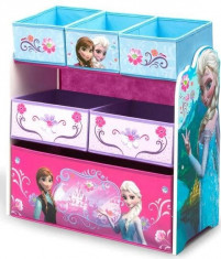 Organizator jucarii cu cadru din lemn Disney Frozen foto