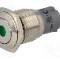 Intrerupator anti-vandalism, ON-ON, &Oslash;16mm, ONPOW - LAS2-GQF-11ZD/G12V/S-P