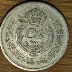 Iordania -moneda de colectie raruta- 100 fils 1949 Abdullah I -an unic de batere