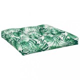 Cumpara ieftin Perna de paleti, 80x80x12 cm, textil, model frunze