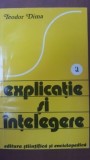 Explicatie si Intelegere vol. 1 - Teodor Dima, Psihologie, Editura Stiintifica 1980