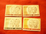 Serie mica Belgia 1961 Personalitati , 4 valori