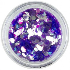 Elemente aqua în formă de hexagon, violet deschis
