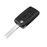 Carcasa cheie auto briceag cu 2 butoane CI-106 lamela cu canelura + suport baterie, compatibil Citroen AllCars, AutoLux